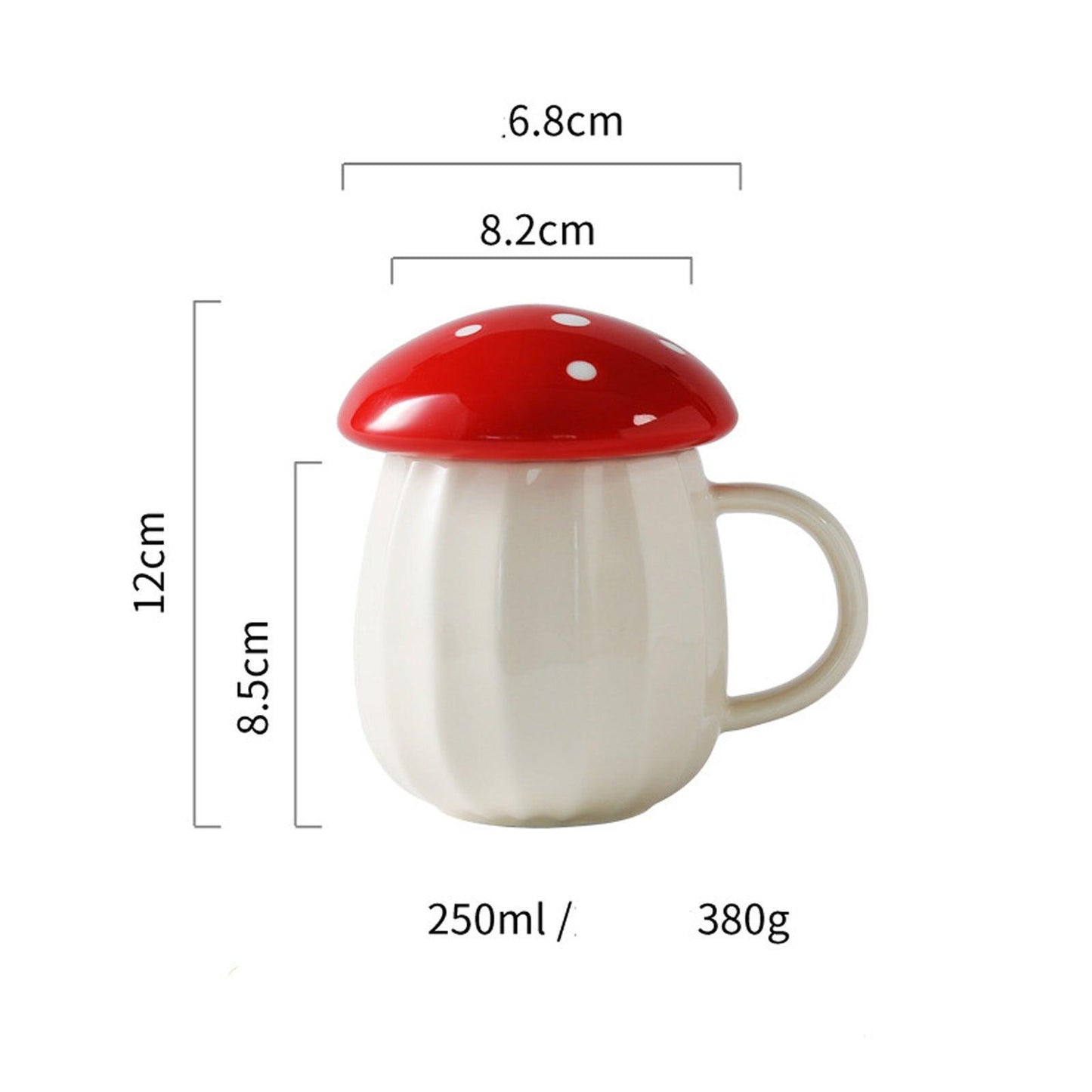Garduru Pilz Deckelkaffeetasse