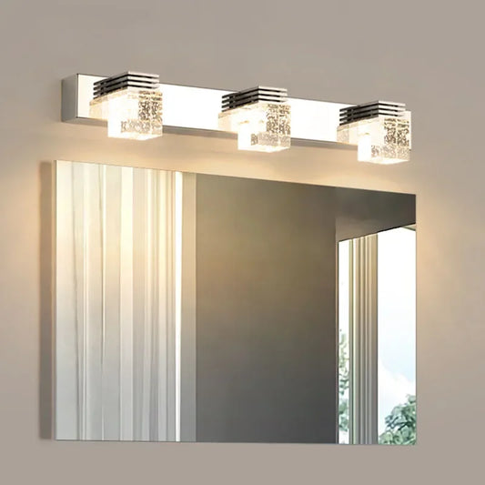 Aluminium Kristall Wandleuchte Moderne LED Spiegel Wandlampe Wohnkultur Lichter