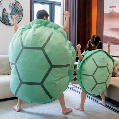 Grünes Tragbares Kissen in Form eines Schildkrötenpanzers - TurtleShell™