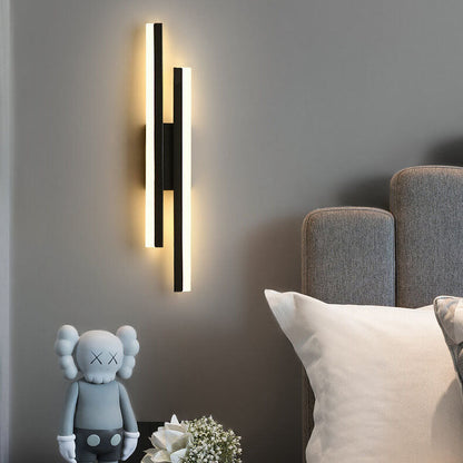 Garduru Moderne LED Wandlampe | Minimalistisches Design | Eisen & Acryl | Dimmbares Licht