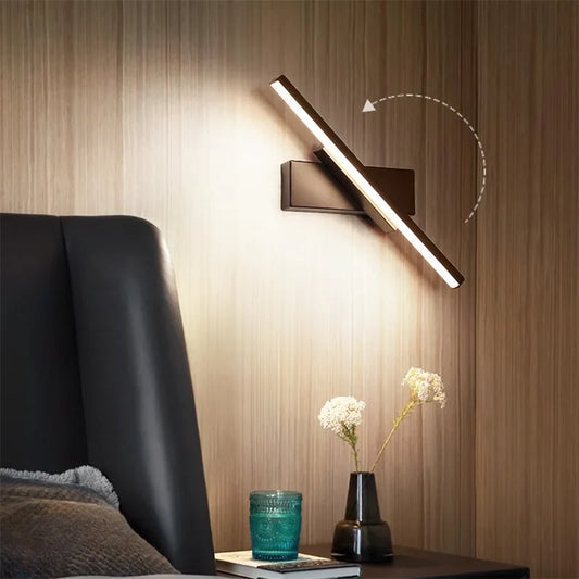Drehbare Aluminium LED Badezimmer Spiegel Licht Wandmontierte Schminklampe