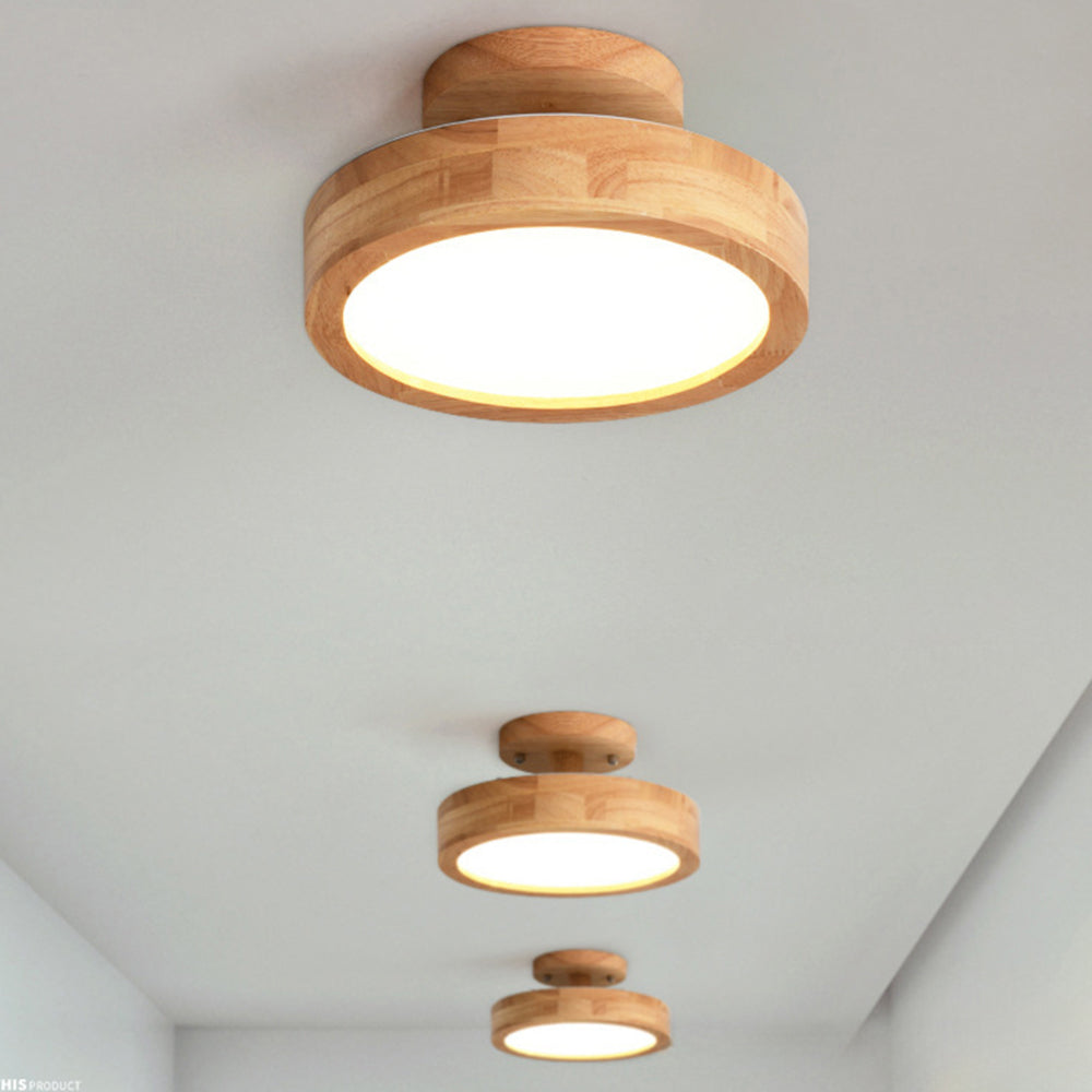 Deckenleuchte Holz LED Flush Mount Leuchte