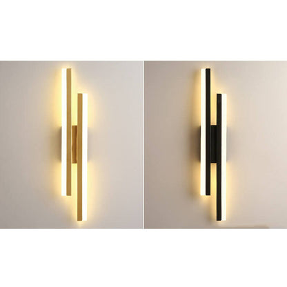 Garduru Moderne LED Wandlampe | Minimalistisches Design | Eisen & Acryl | Dimmbares Licht