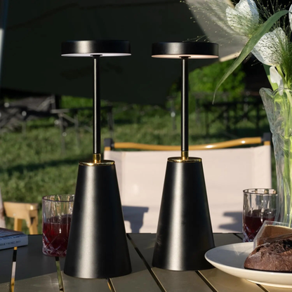 Tischlampe LumiFlex Kabellos - Dimmbare LED-Lampe mit Speicherfunktion und USB-Ladung