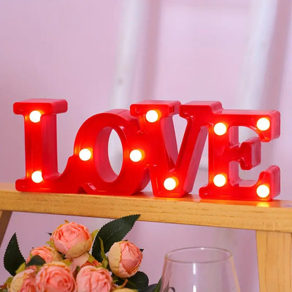 LED Buchstaben, Zahlen und Symbole – Leuchtdeko mit warmweißem Licht für Feste und Wohnräume