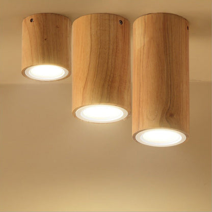 Garduru Nordic Design LED Deckenleuchte | Holzoptik | Flush Mount | Warmweiß oder Kaltweiß | Stilvolle Beleuchtung für Zuhause