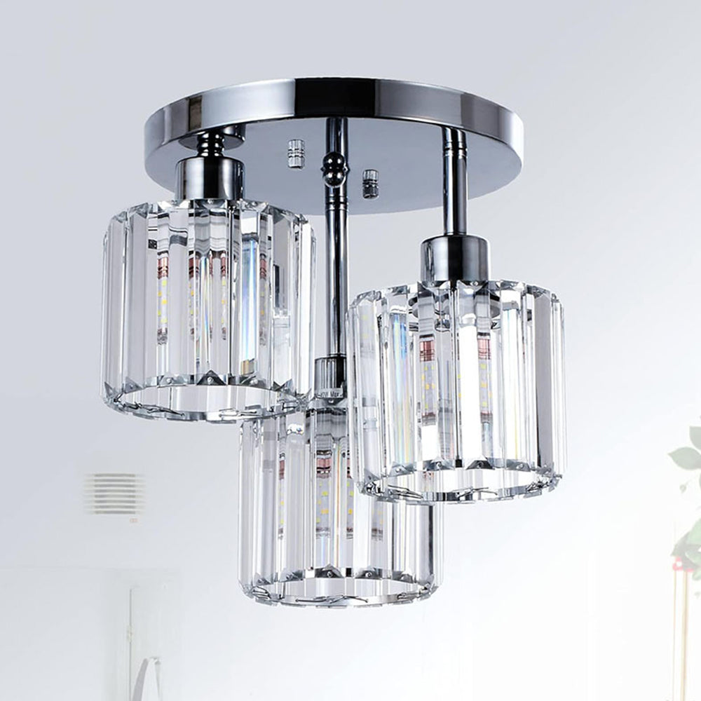 Elegante moderne Kristall Halbhängende Deckenleuchten