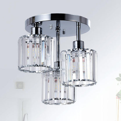 Elegante moderne Kristall Halbhängende Deckenleuchten