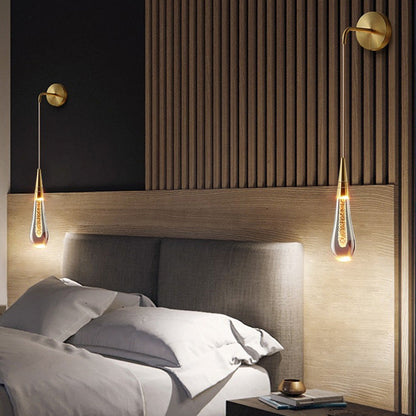 Garduru Luxus LED Wandleuchte | Teardrop Design | Dimmbar | Für Schlafzimmer & Wohnzimmer