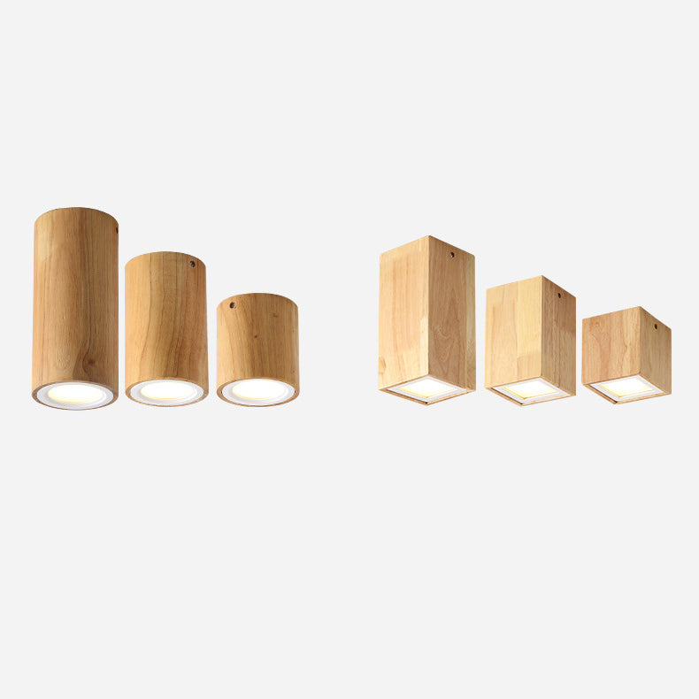 Garduru Nordic Design LED Deckenleuchte | Holzoptik | Flush Mount | Warmweiß oder Kaltweiß | Stilvolle Beleuchtung für Zuhause