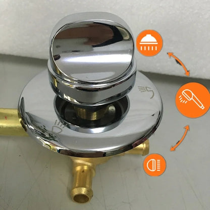 Versteckter Mehrweg-Schrauben- und Intubations-Messing-Duschmischer-Wasserhahn