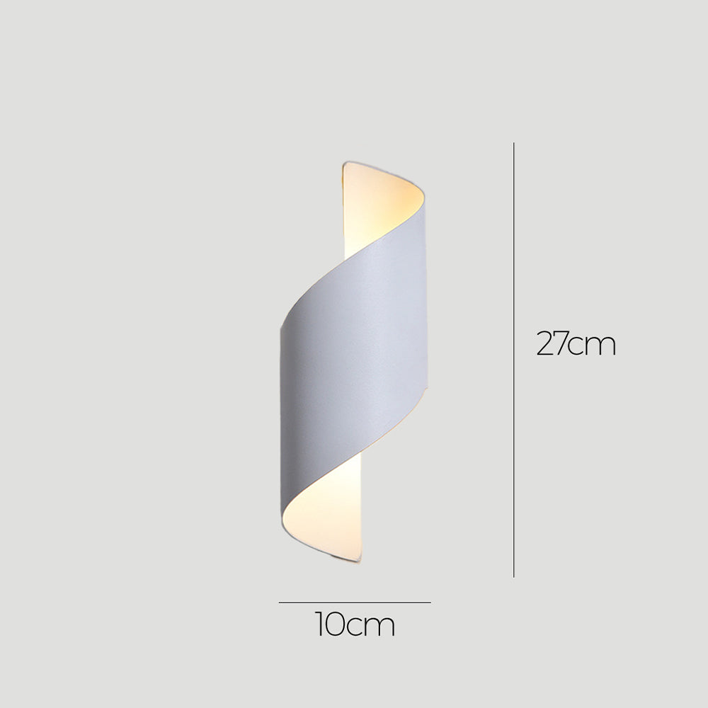 LED-Wandlampe mit minimalistischem Aluminiumdesign
