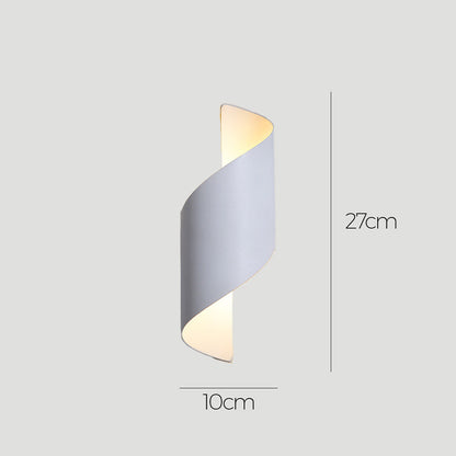 LED-Wandlampe mit minimalistischem Aluminiumdesign