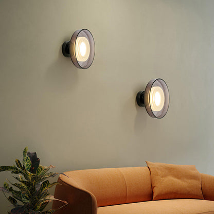 Schalenform Glas LED Wandleuchte - Elegante Wandleuchte für den Innenbereich im Schlafzimmer und Wohnzimmer
