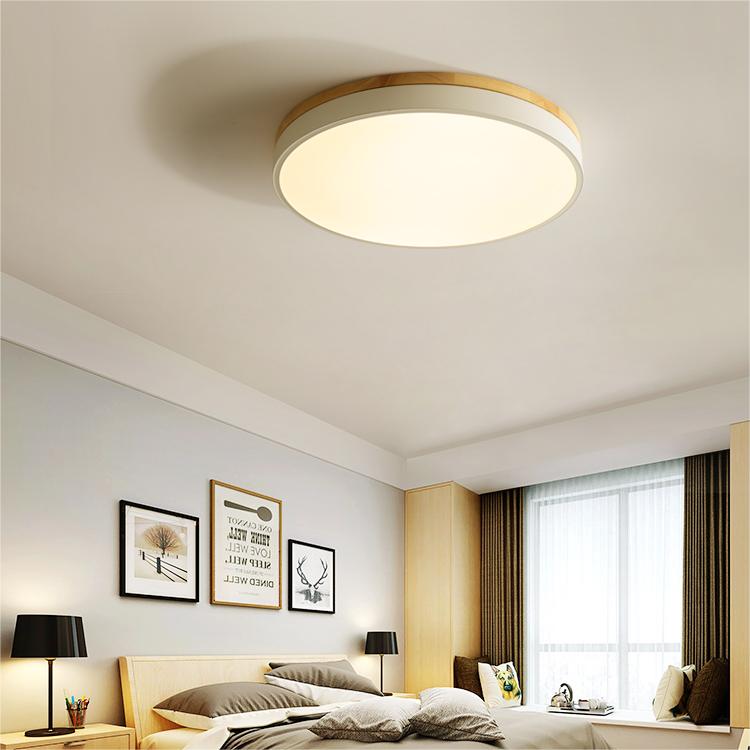 Deckenleuchte Modern Holz LED Aufbaustrahler