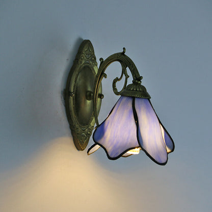 Garduru Vintage Glas Wandlampe | Buntglas | Einzigartiges Design | Beleuchtung für Zuhause