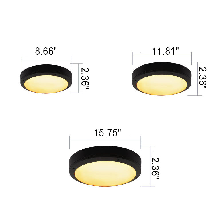 Garduru Outdoor LED-Deckenleuchte | Wasserdicht | Aluminium | Rund & Achteckig | 3 Farbmodi