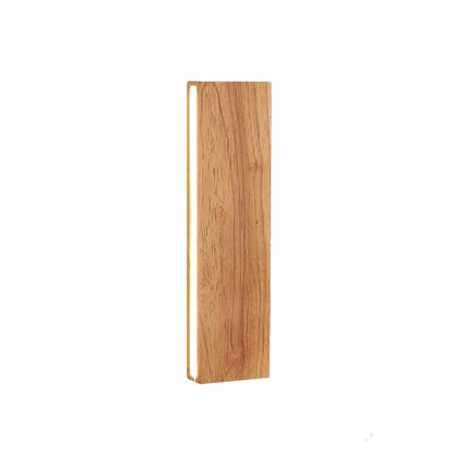 Wandleuchte mit drehbarem Holz-LED-Design