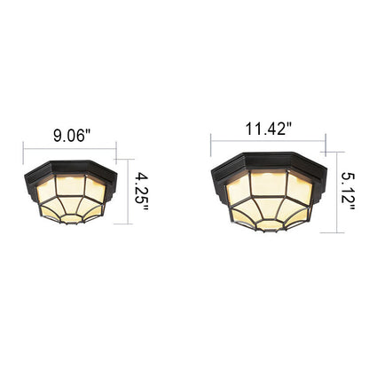 Garduru Outdoor LED-Deckenleuchte | Wasserdicht | Aluminium | Rund & Achteckig | 3 Farbmodi