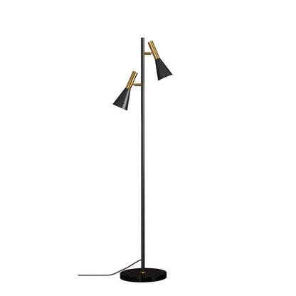 Garduru Nordic Design Stehlampe | Minimalistische Drehbare 2-Licht Lampe | Modernes Stehleuchten-Design