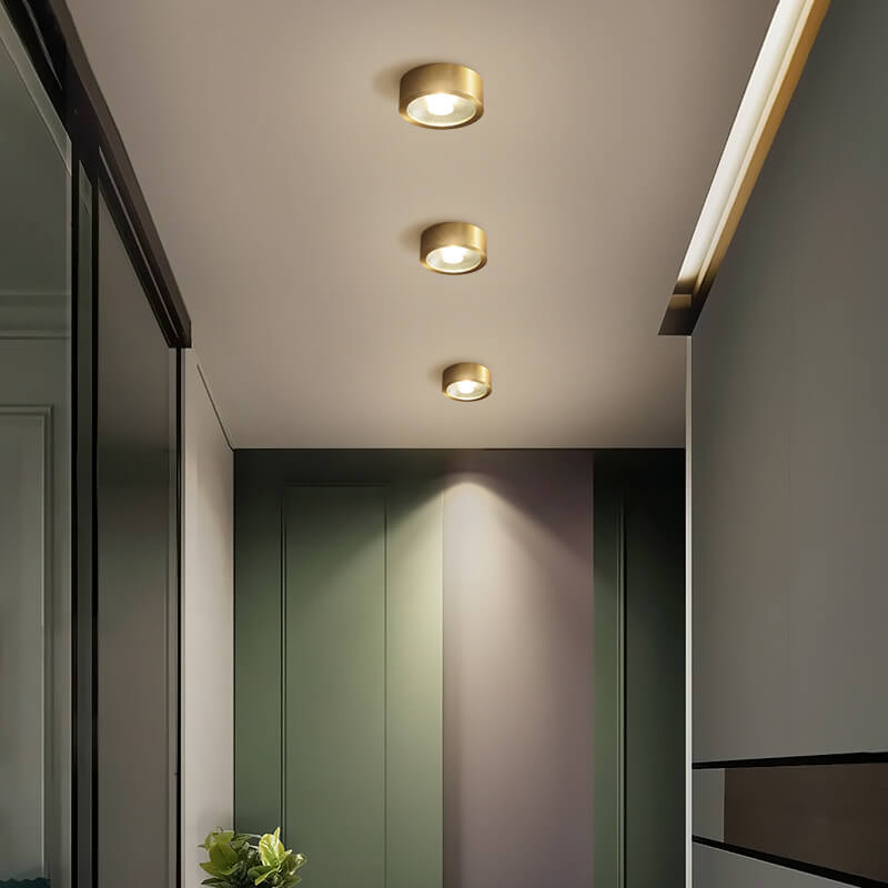 Garduru Ultra-thin LED Deckenleuchte | Kupfer | Modernes Design | Dimmbare Deckenlampe | Energieeffizient | Stimmungslicht