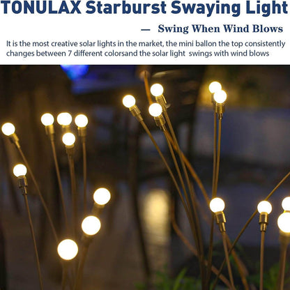 Garduru Firefly Solar LED Außenleuchte | Wasserdichte Rasenbeleuchtung | Dekorative Solar Lampe