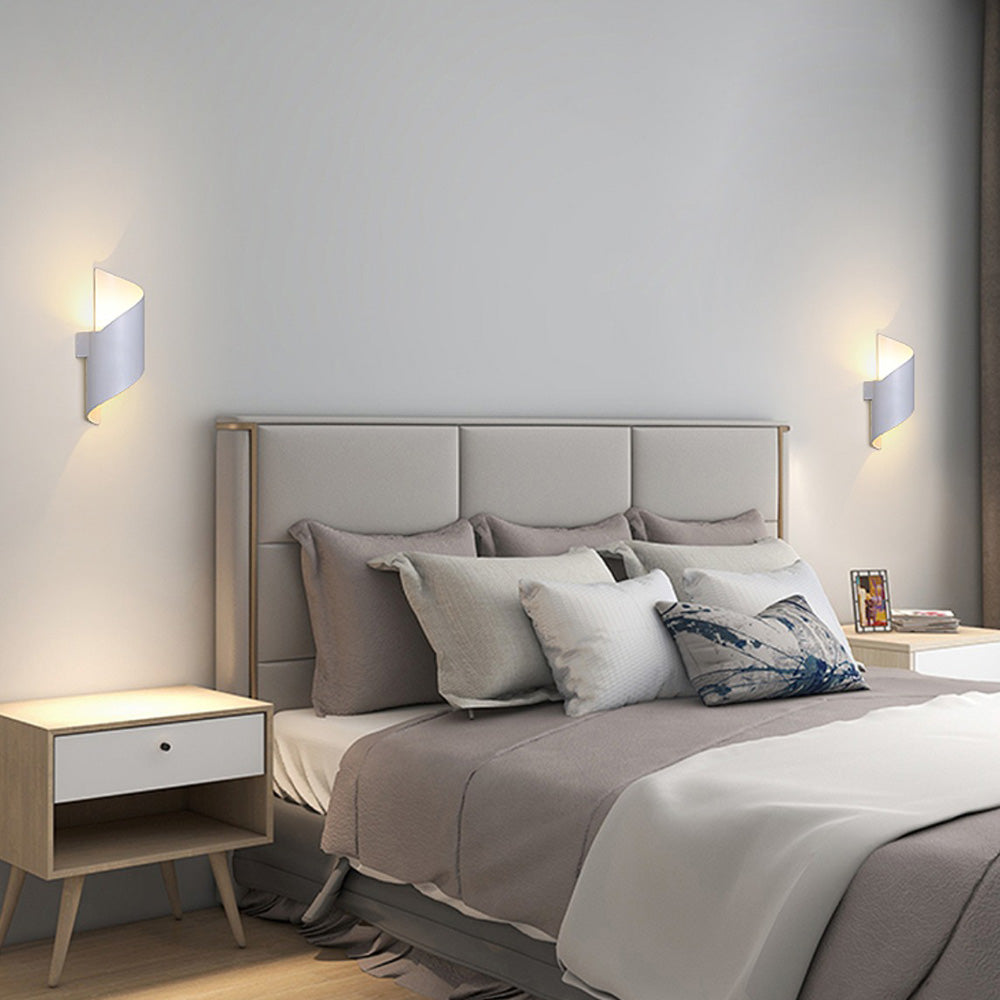 LED-Wandlampe mit minimalistischem Aluminiumdesign
