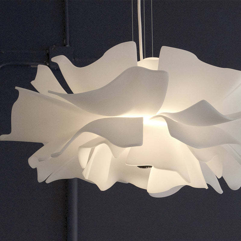 Suspension Bella Fleur - Moderne Lampe aus Metall und Acryl, Florales Design