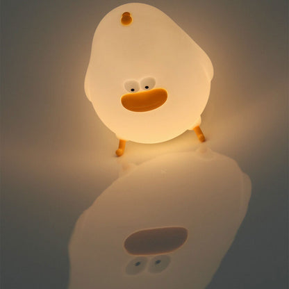 Garduru LED Nachtlicht | Cartoon Silikon Küken Design | USB Tischlampe | Kinderzimmer Licht