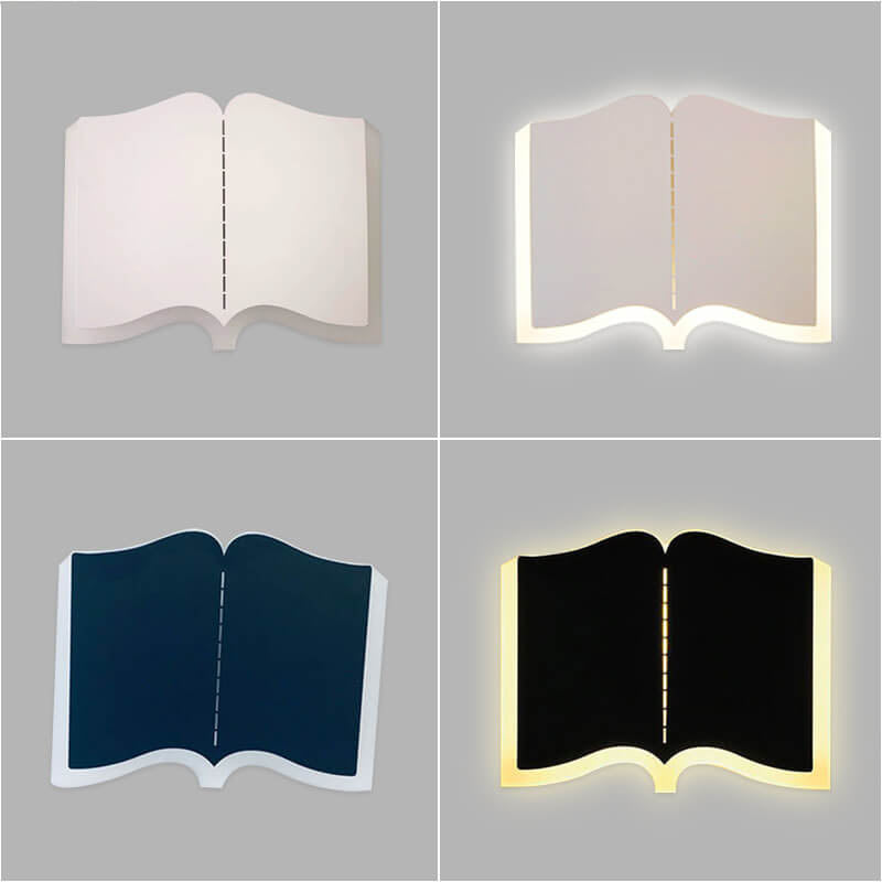 Garduru | Offenes Buch LED-Wandlicht