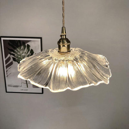 Vintage Florale Glas Pendelleuchte für das Esszimmer - Elegantes Retro-Design zur Beleuchtung Ihres Raumes