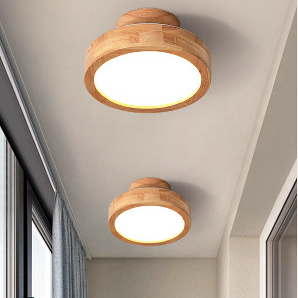 Deckenleuchte Holz LED Flush Mount Leuchte