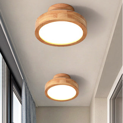 Deckenleuchte Holz LED Flush Mount Leuchte
