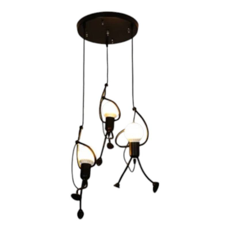 Garduru Iron Man Anhängerlampe – Verspielt Vintage Charme für einzigartige Innenräume