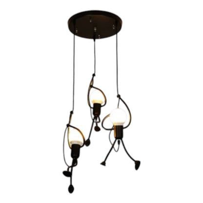 Garduru Iron Man Anhängerlampe – Verspielt Vintage Charme für einzigartige Innenräume