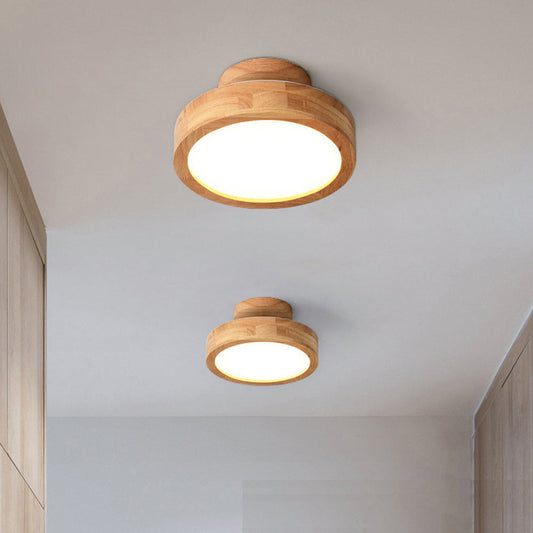 Deckenleuchte Holz LED Flush Mount Leuchte