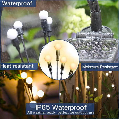 Garduru Firefly Solar LED Außenleuchte | Wasserdichte Rasenbeleuchtung | Dekorative Solar Lampe
