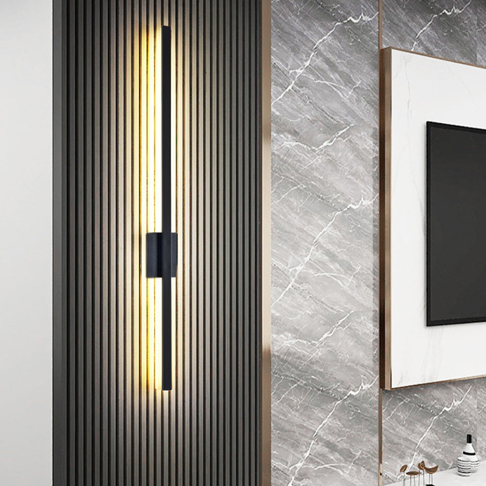 Industrielle Minimalistische Lange LED Eisen Wandleuchten für Zeitgenössische Wohnzimmerdekoration und Stilvolle Beleuchtung