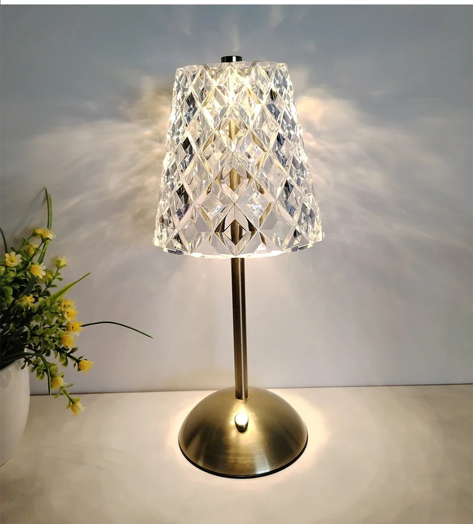 Éclat Cristal - Luxuriöse Kabelgebundene Tischlampe