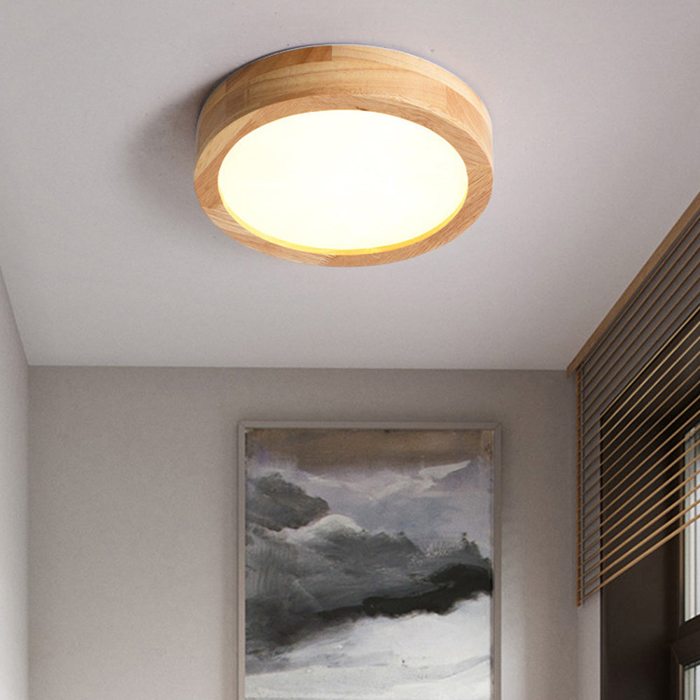 Deckenleuchte Holz LED Flush Mount Leuchte