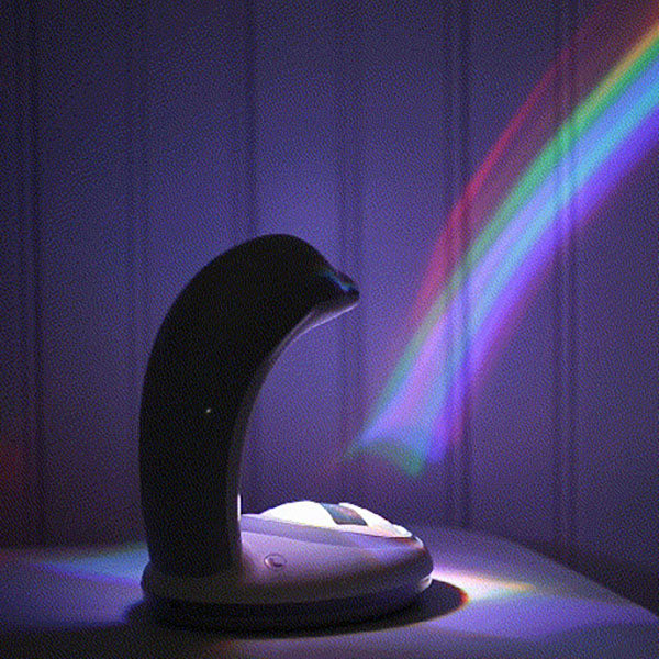 Regenbogenprojektions-Delfin LED USB Nachtlichtlampe