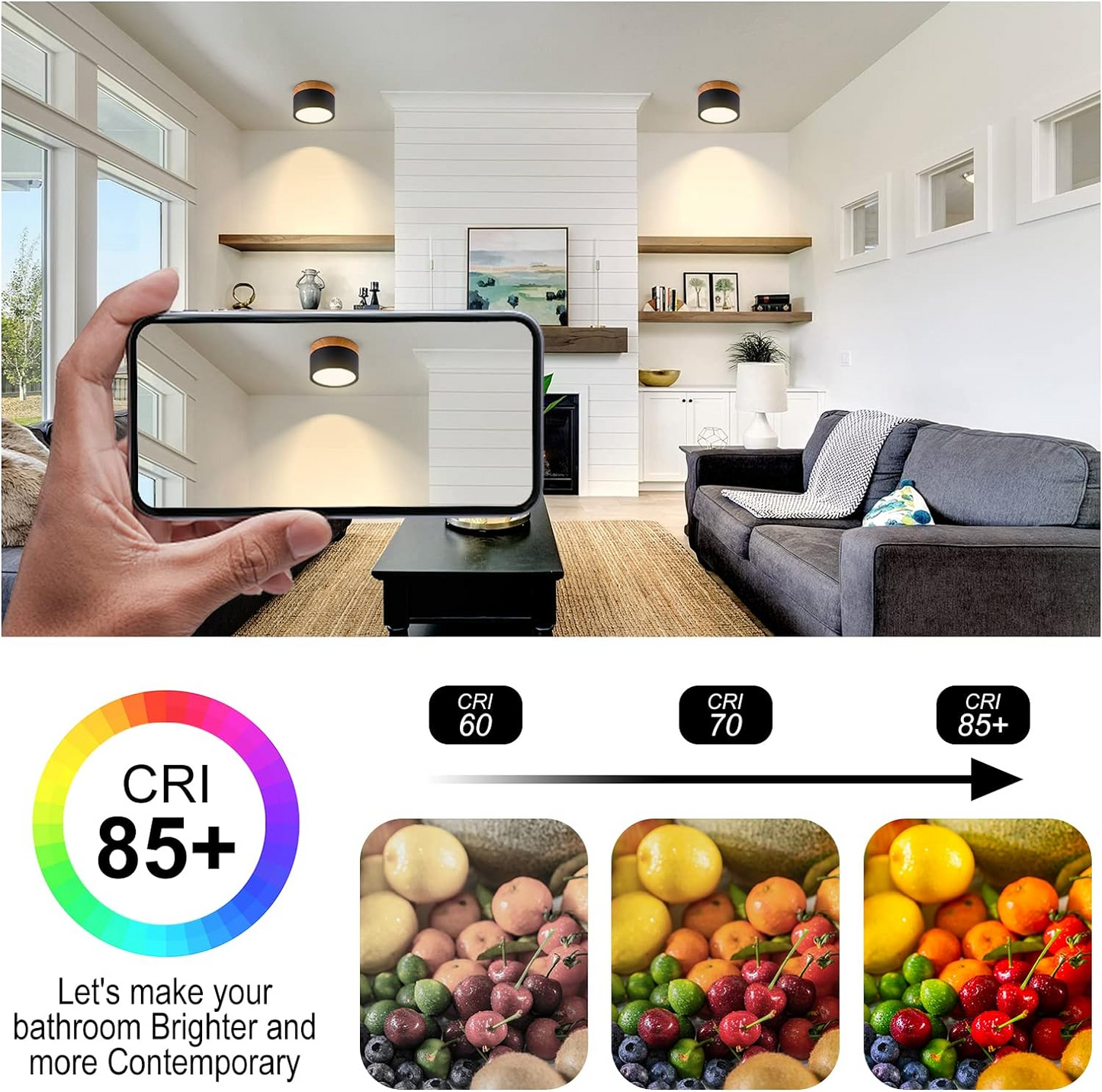LED-Deckenleuchte Modern Aufputz Zylinder