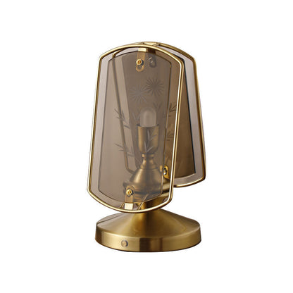 Garduru - Zeitlose Vintage Tischlampe mit Acryl-Lampenschirm und Hochwertigem Design