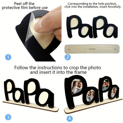 Vatertaggeschenk Papa Fotorahmen – Für wertvolle Erinnerungen