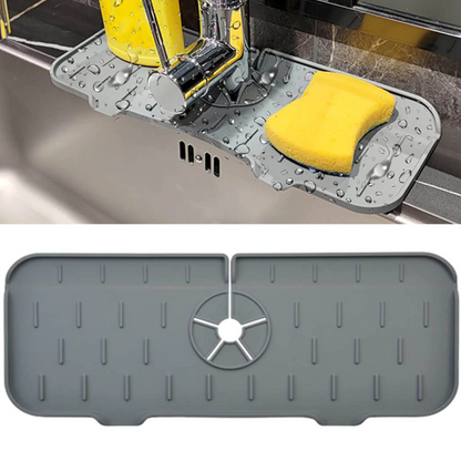 Luxora Silikon Wasserhahn Griff Tropfenfänger Tray - Flexibles Mat