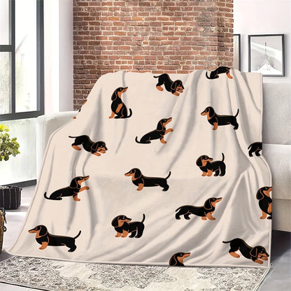 Flanell Hundeliebhaber Decke - Weicher, Bequemer Kuschelwurf für Zuhause & Büro