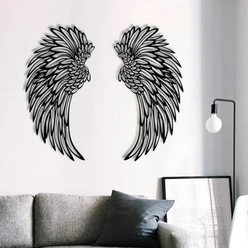 RoyaleGlow Beleuchtete Engel Flügel Wandkunst - LED Seraphische Wohnkultur für eine ruhige Atmosphäre und perfektes Geschenk
