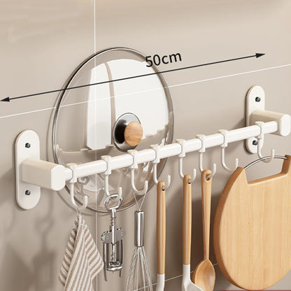 OrganizeEase – Funktioneller Küchenregal mit stilvollem Stauraum für Topfdeckel und Spatel