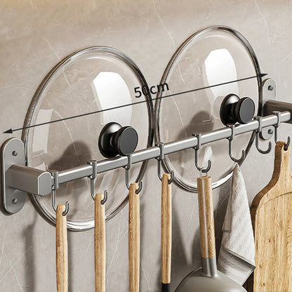 OrganizeEase – Funktioneller Küchenregal mit stilvollem Stauraum für Topfdeckel und Spatel