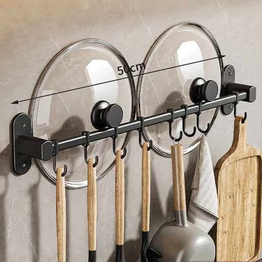 OrganizeEase – Funktioneller Küchenregal mit stilvollem Stauraum für Topfdeckel und Spatel